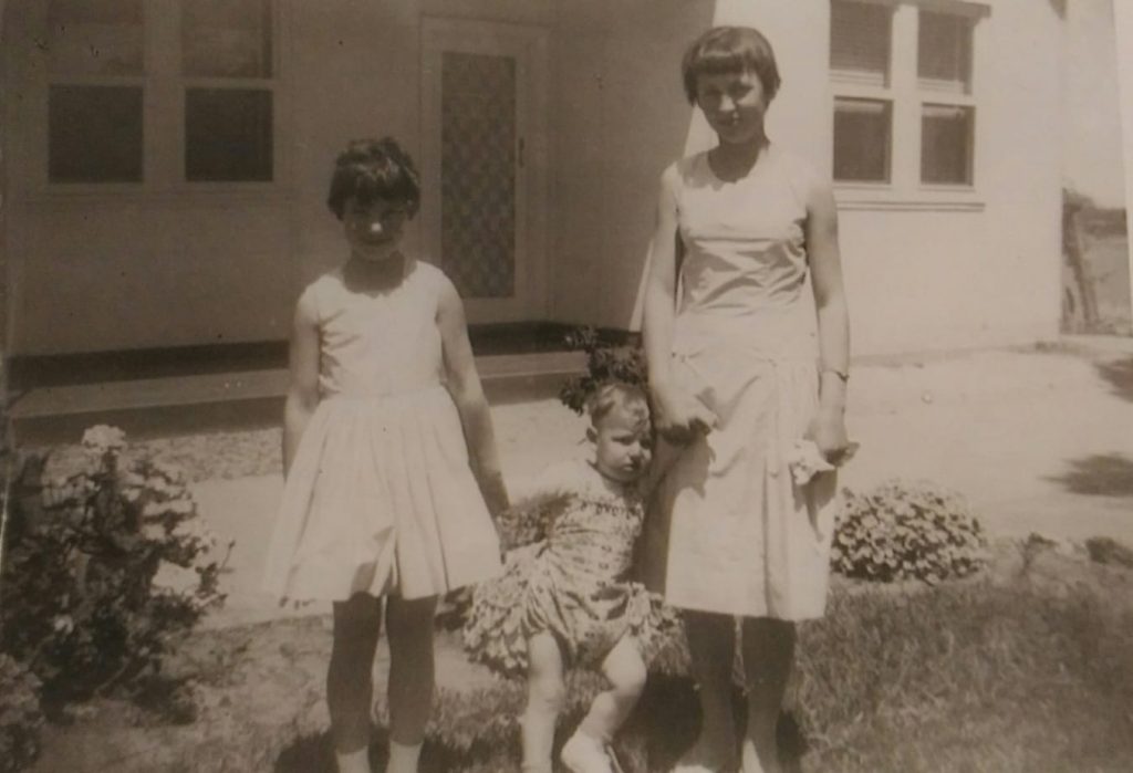 Irene, Dennis & Terry Zampin, Kidman Park c 1960